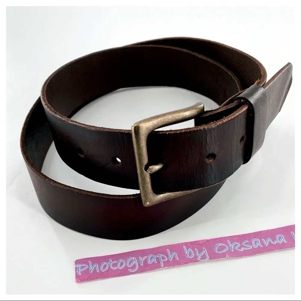 Wrangler Men's Genuine Leather Brown Belt 38/95